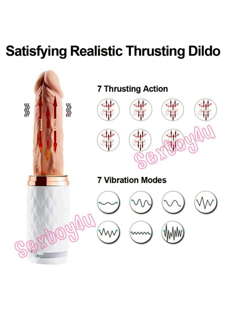 ปืนดิลโด้ แปะพื้นผนัง ยืดหด สั่น อุ่นได้