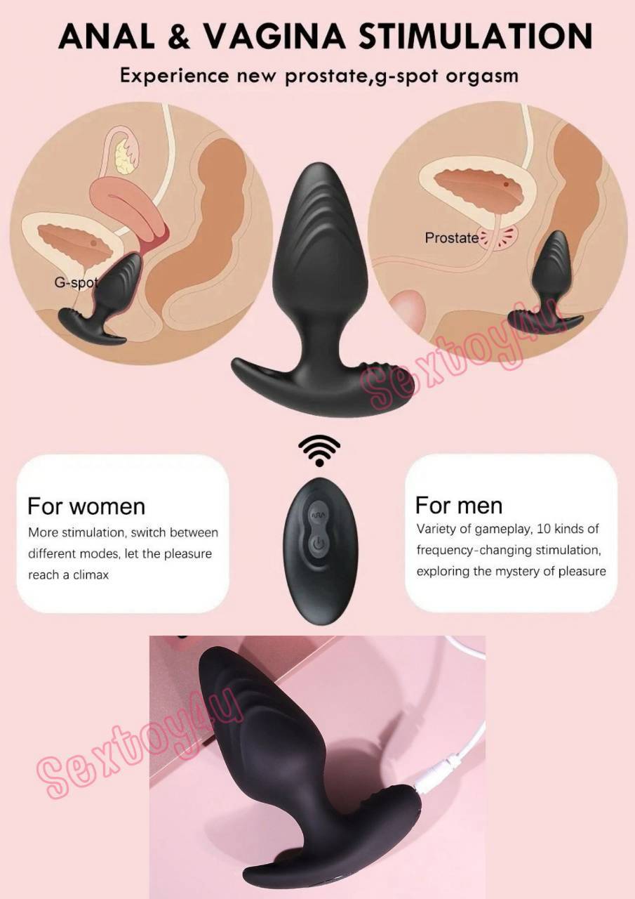 Butt Plug แท่งเสียบก้น สั่นได้ พร้อมรีโมท